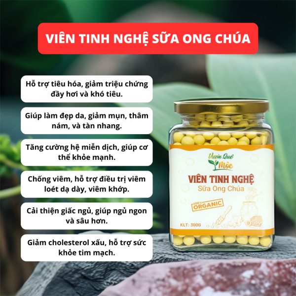Viên Tinh Nghệ Sữa Ong Chúa Mật Ong